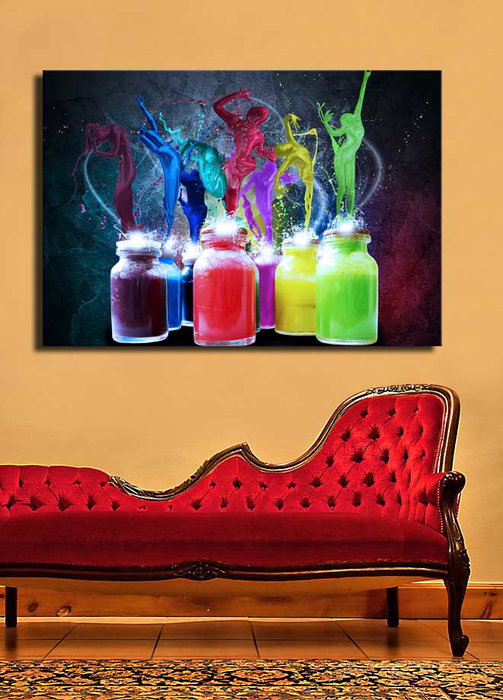 Wallity 70100C-031 Lienzo Decorativo Multicolor 70 x 100 cm